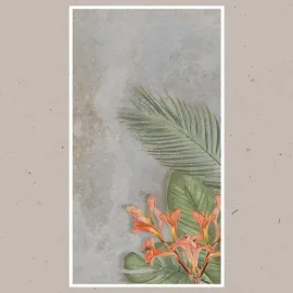 Porcelain Tile 600x1200 DECOR LILIBET VIEO FLOWER SURFACE