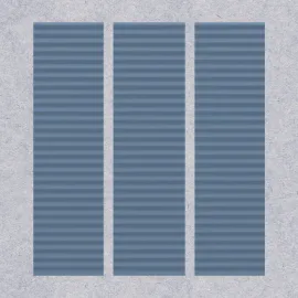 Porcelain Tile 75x300 RIBBED COBALT BLUE