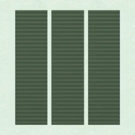 Porcelain Tile 75x300 RIBBED DARK GREEN