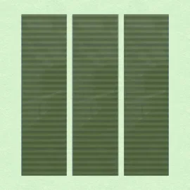 Porcelain Tile 75x300 RIBBED PICKLE GREEN