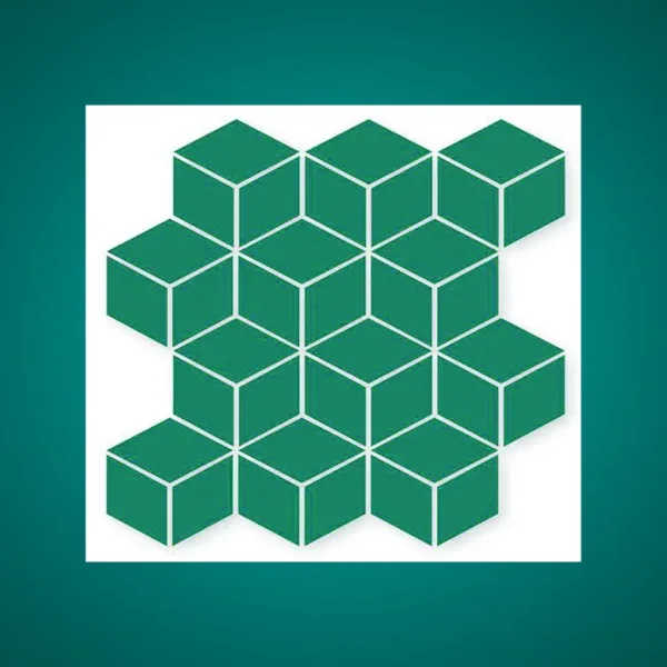 Porcelain Tile 300x300 3D_RHOMBUS_G3D13