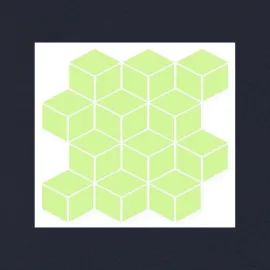 300x300 3D_RHOMBUS_G3D28 Porcelain Tile