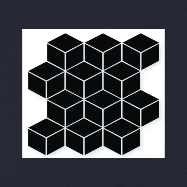 300x300 3D_RHOMBUS_G3D49 Porcelain Tile