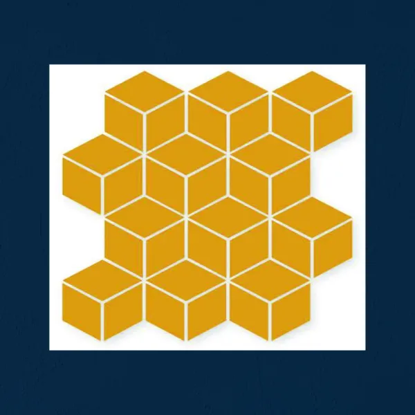 Porcelain Tile 300x300 3D_RHOMBUS_M3D33