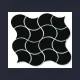 Porcelain Tile 300x300 Fish_Scale_G3449(WAVES)