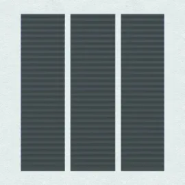 75x300 RIBBED_DARK_GREY Porcelain Tile