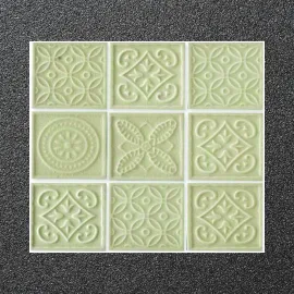 300x300 Square_Mix_Decor_Series_Ivory Porcelain Tile