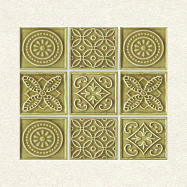 300x300 Square_Mix_Decore_Series_Coffee Porcelain Tile