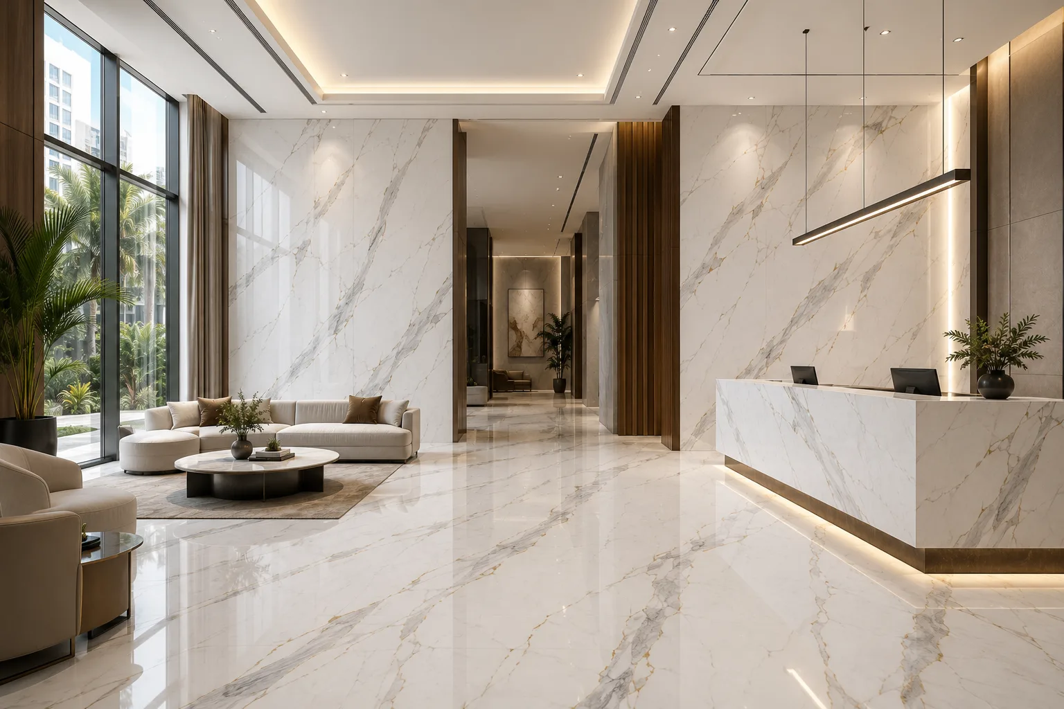 Porcelain Calacatta Series for Modern Spaces