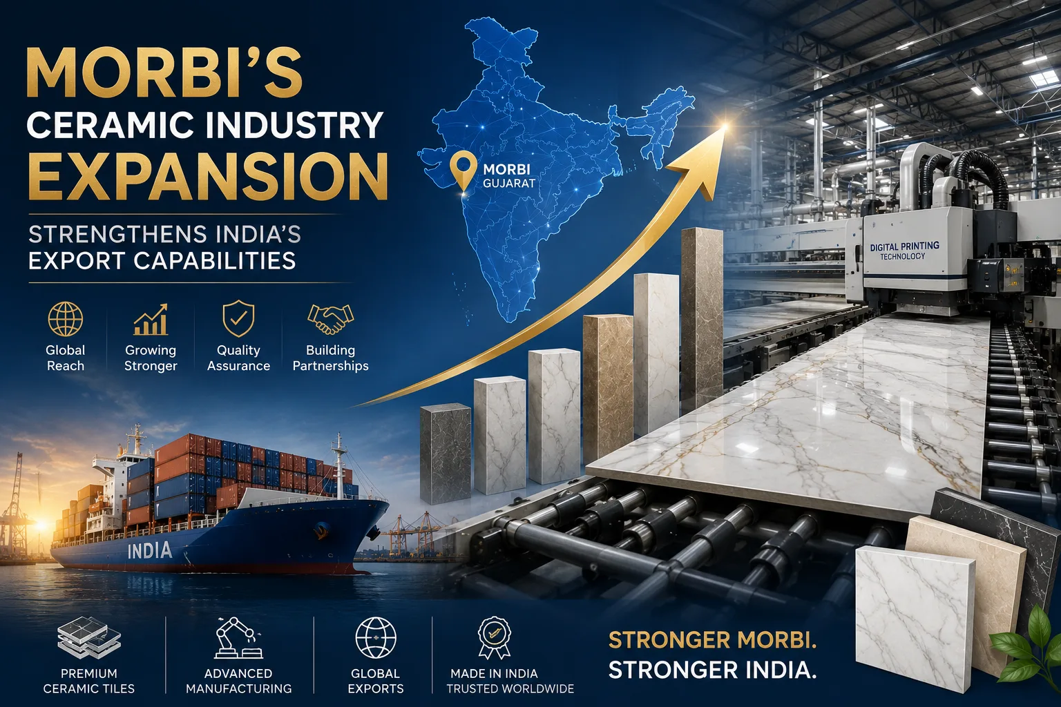 Morbi's Ceramic Industry Expansion Strengthens India's Export Capabilities