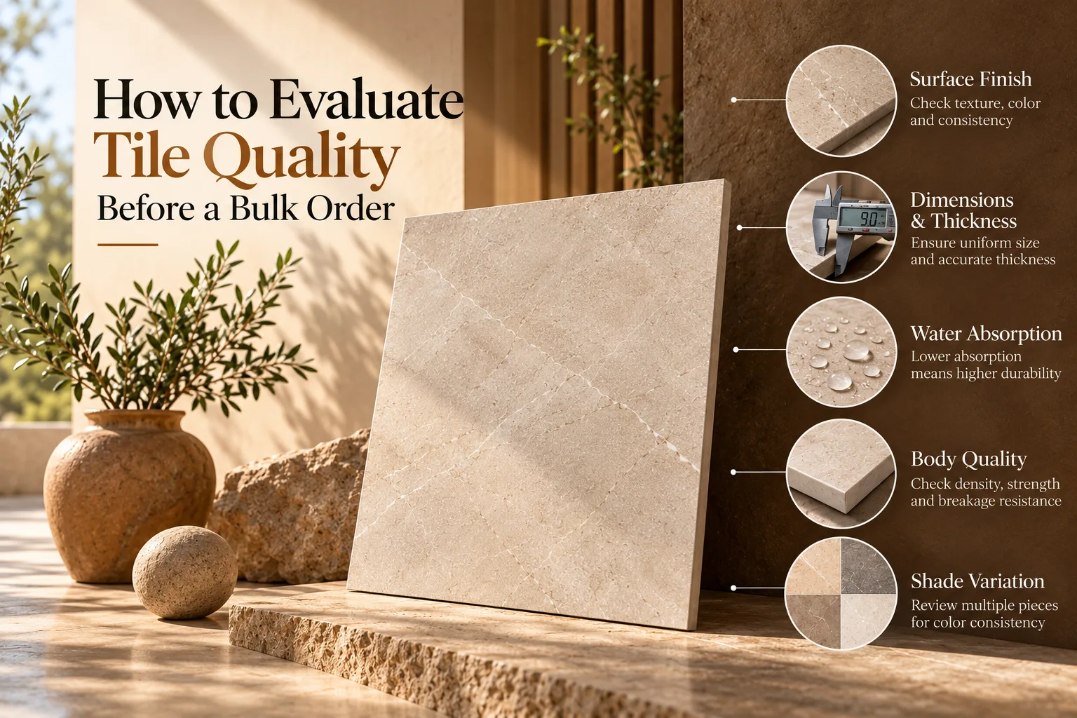 How to Evaluate Tile Quality Before a Bulk Order