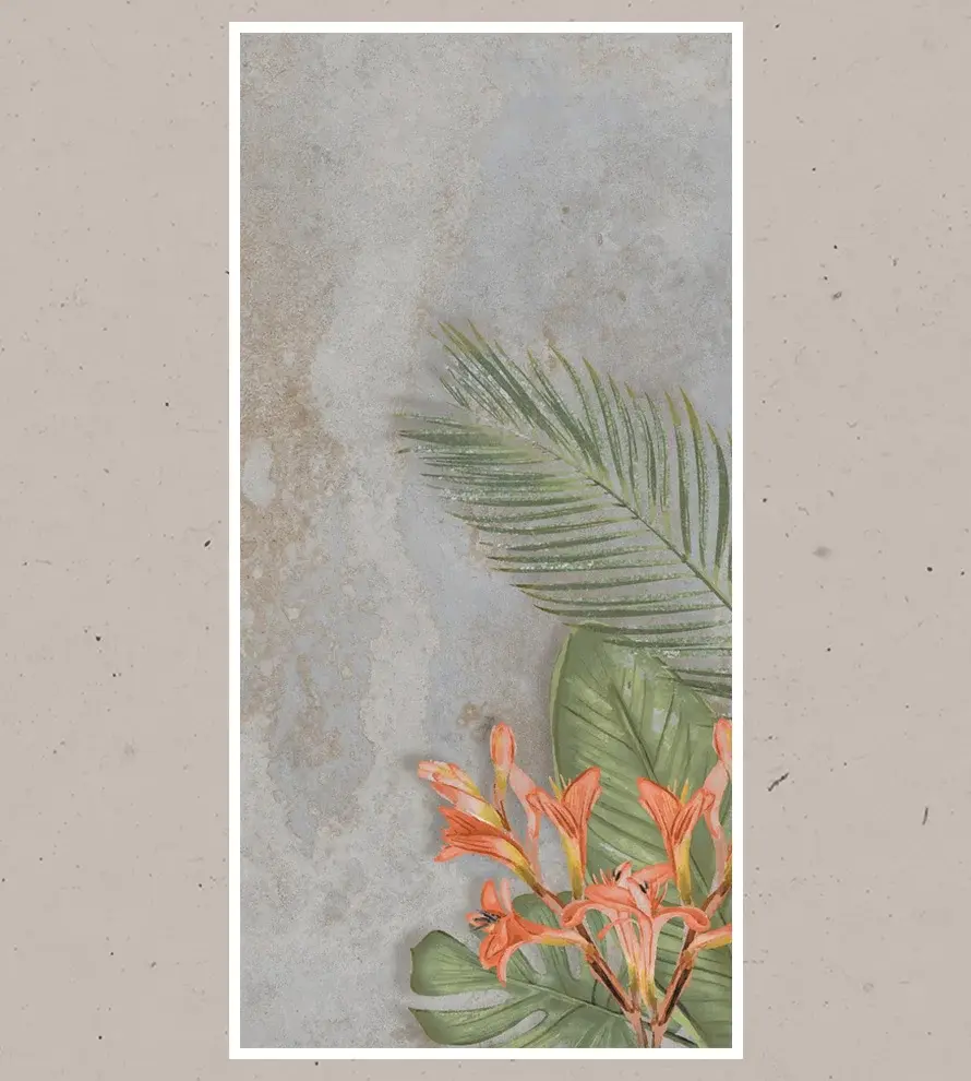 Porcelain Tile 600x1200 DECOR LILIBET VIEO FLOWER SURFACE