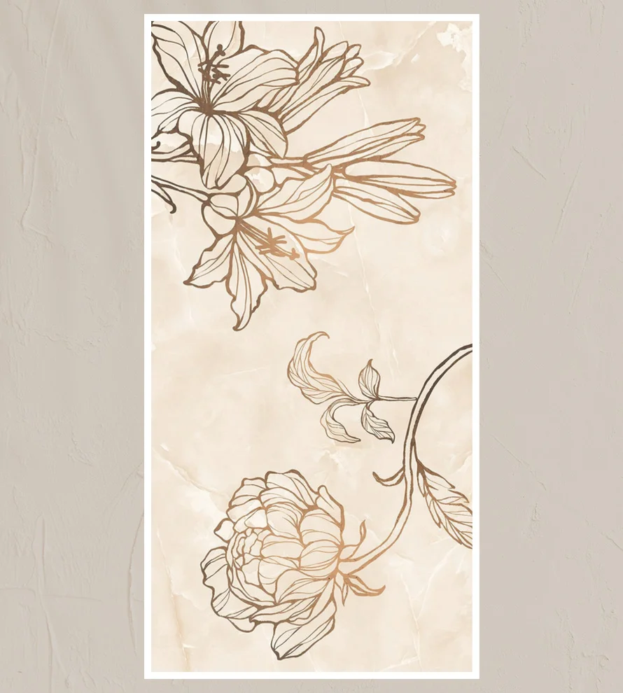 Porcelain Tile 600x1200 DECOR CHIC FLOWER SURFACE